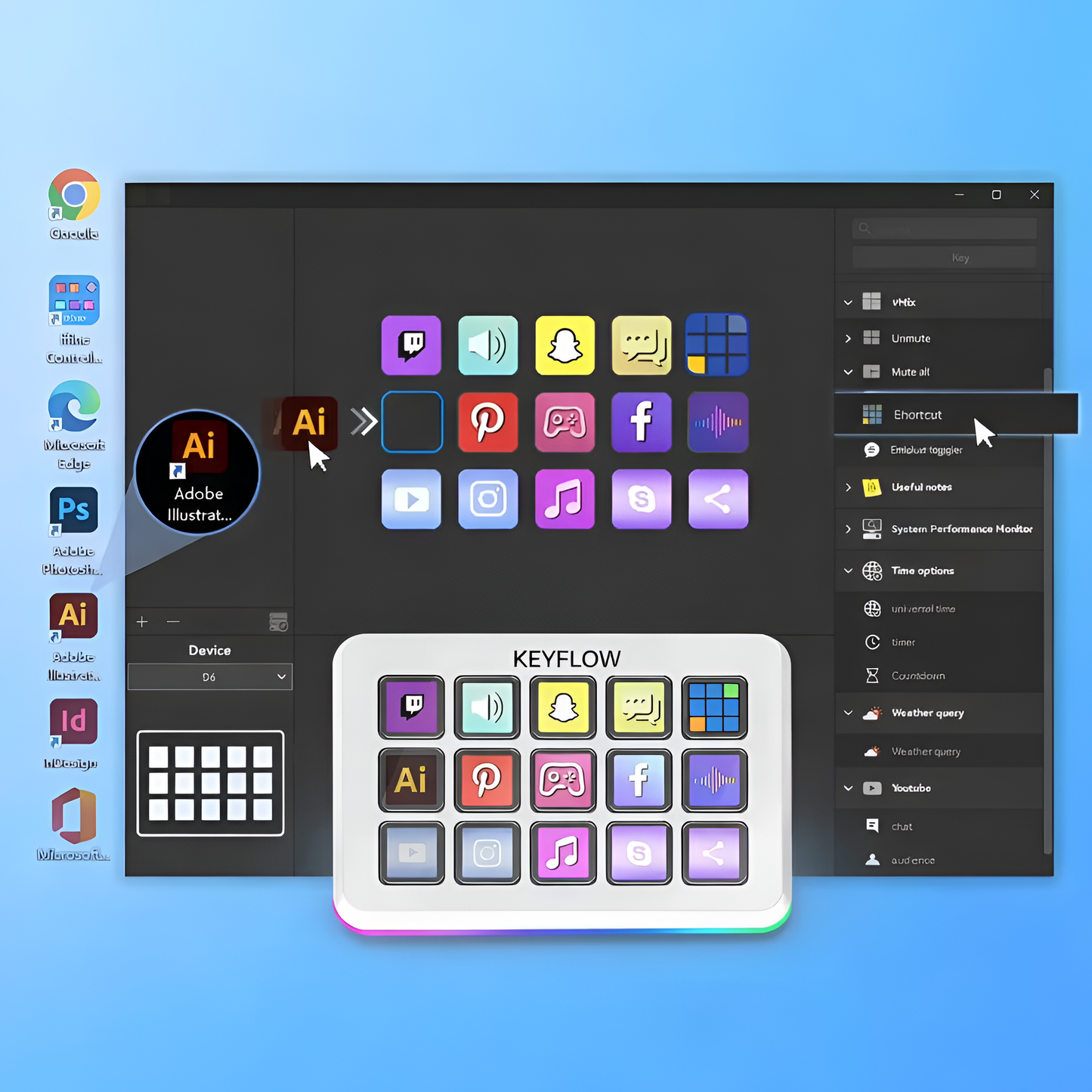 Stream Deck 32 Teclas RGB + Pantalla LED