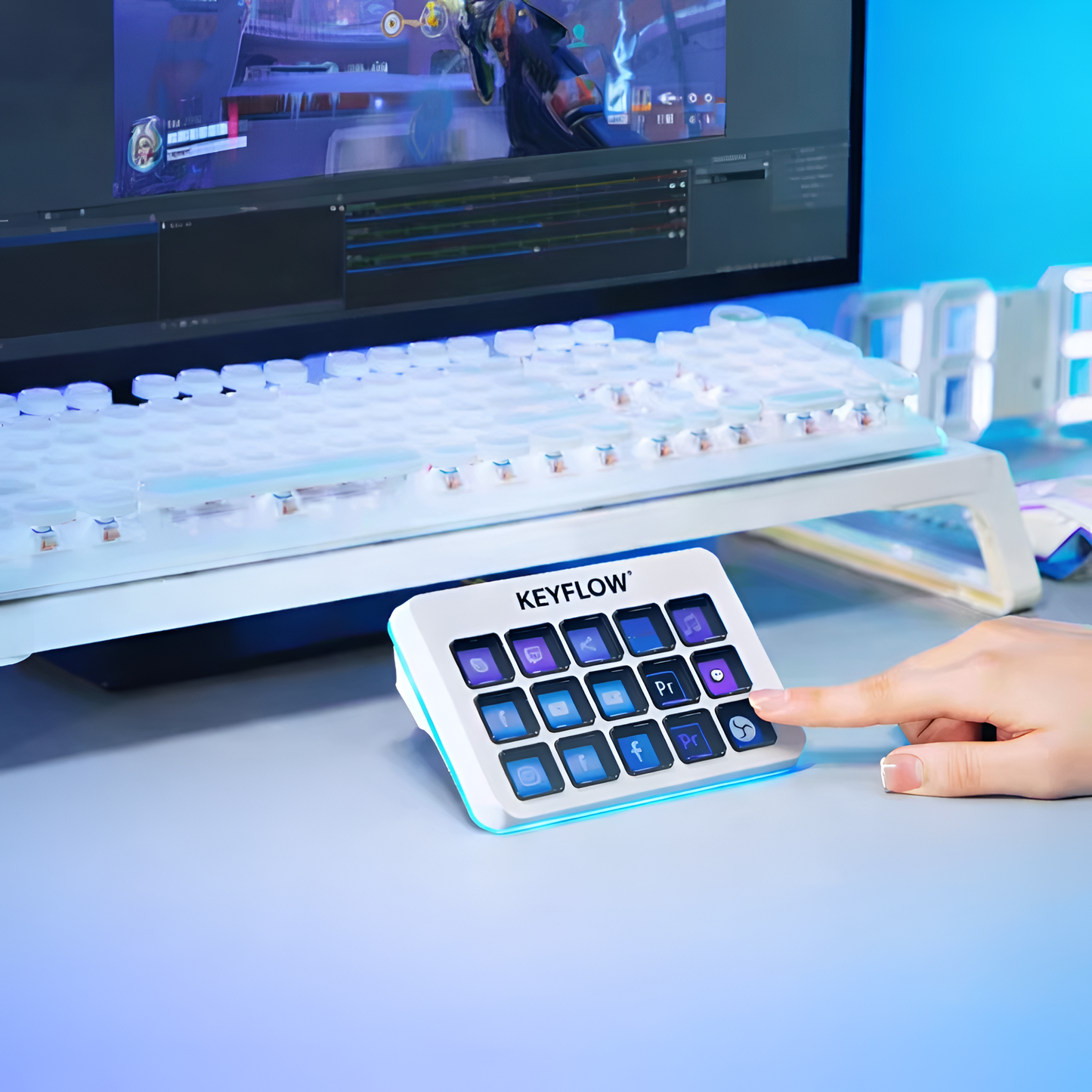 Stream Deck 32 Teclas RGB + Pantalla LED